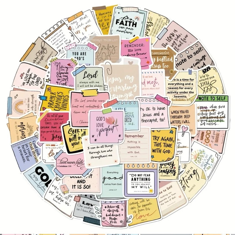 Inspirational Stickers Set - Multicolor - Picture 4 of 10